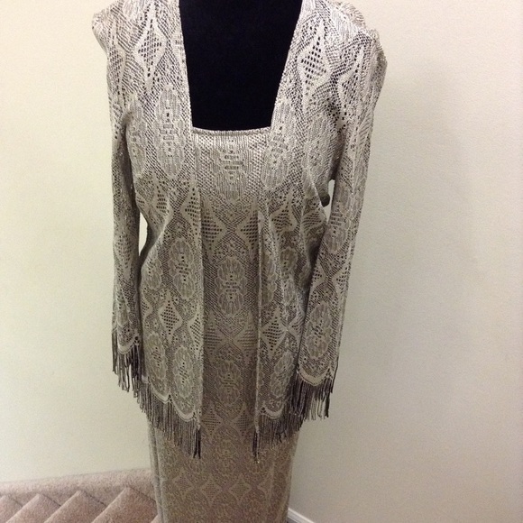 New long cocktail dress and jacket size 10 - Picture 1 of 5